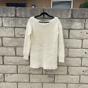 Women's Medium/Large Tobi Ivory "Dancing In The Dark" Sweater